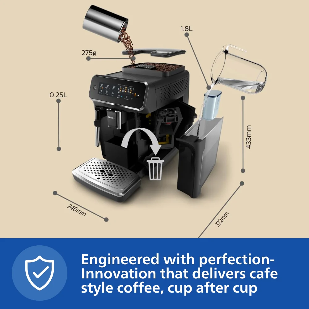 Philips Fully Automatic Espresso Machine - EP3221/40 - Image 8