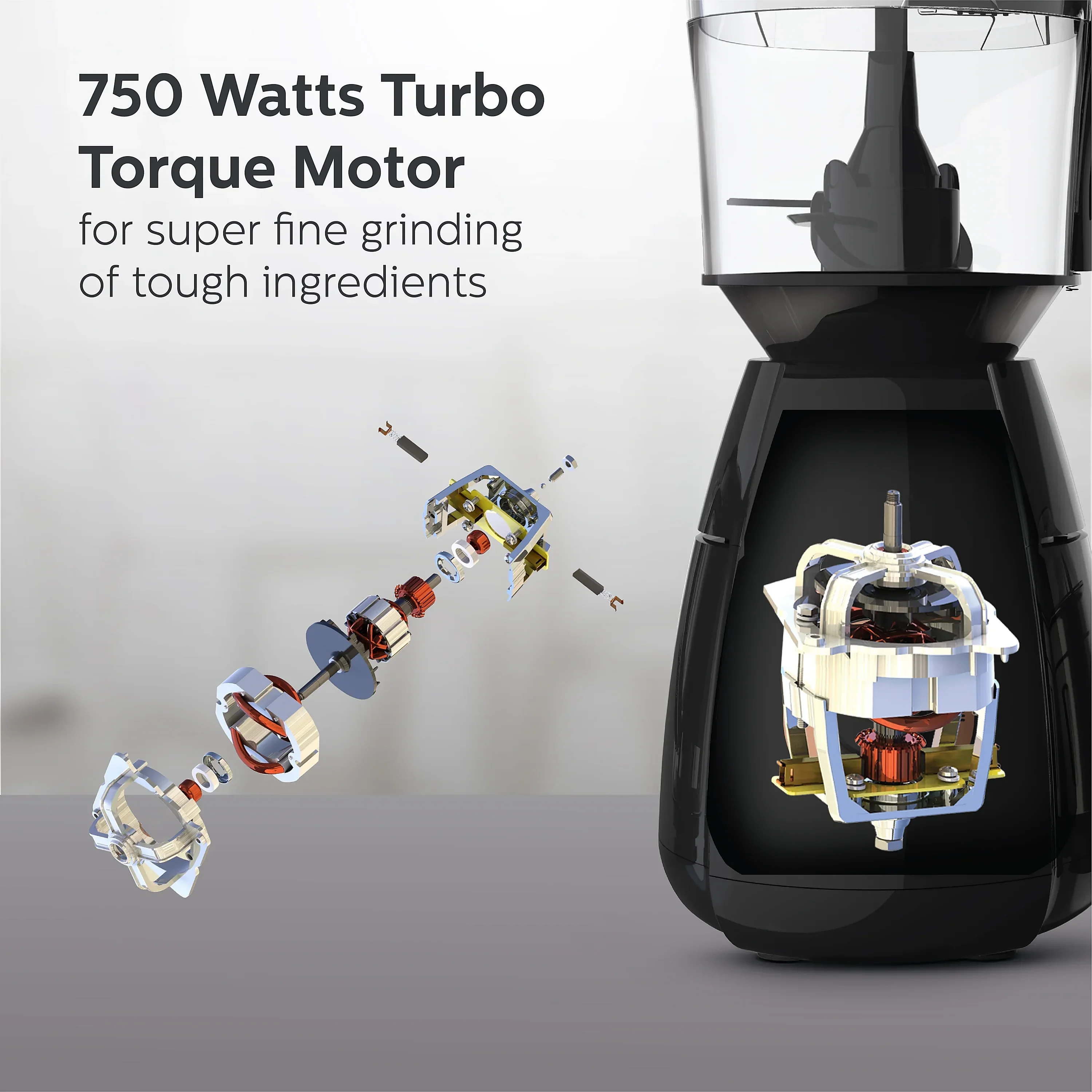 Philips 750 Watt Mixer Grinder with Food Processor Jar - HL7707/01 - Image 4