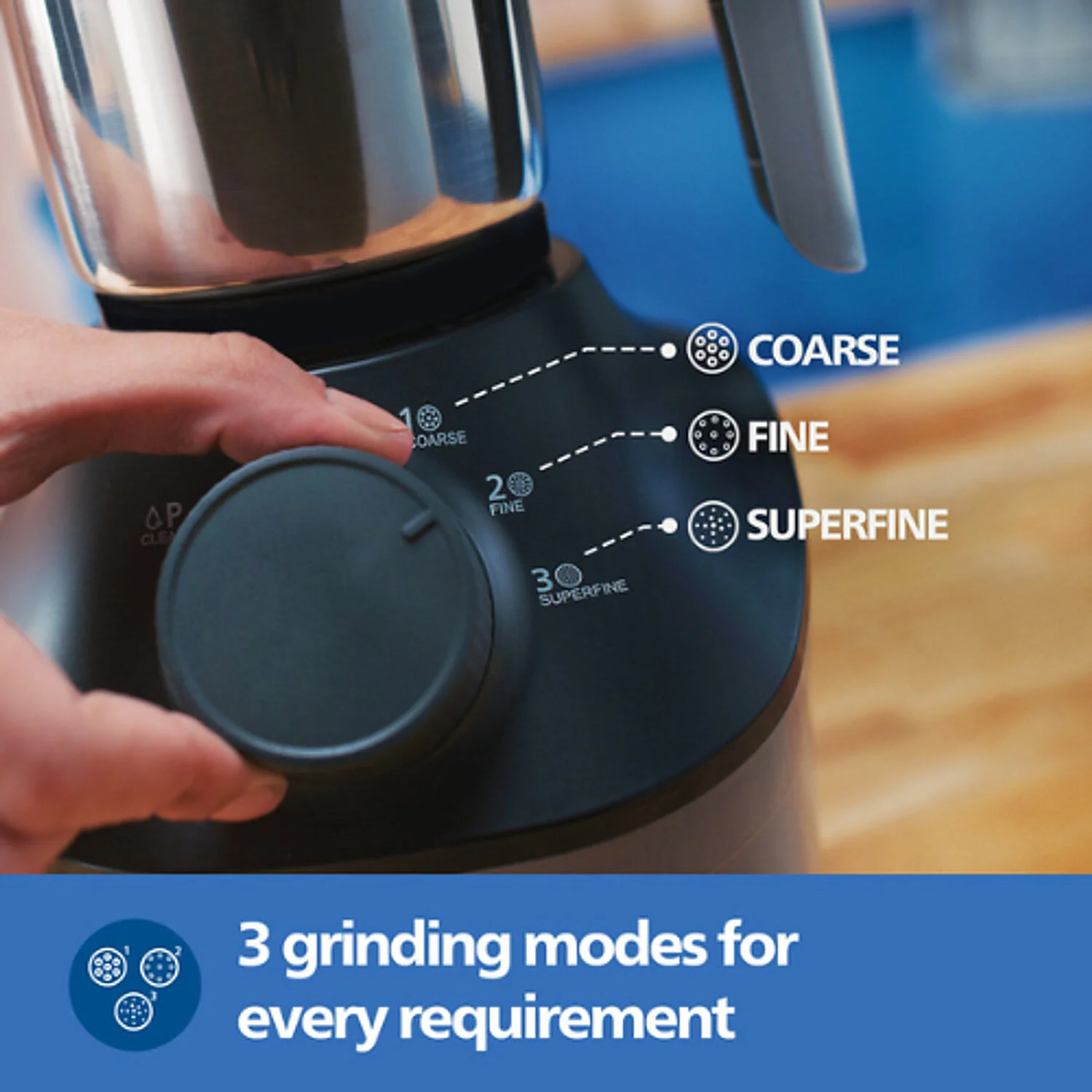 Philips 800 Watt Powerful motor mixer grinder with MicroGrind Technology in Grey colour - HL7770/00 - Image 3