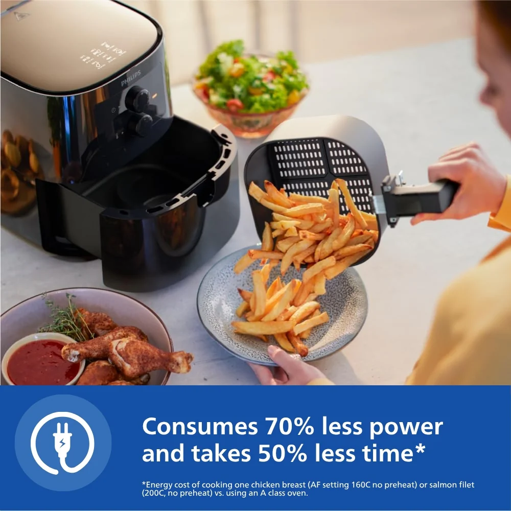 Philips Analog 4.1 Ltr Airfryer with Rapid Air Technology - HD9200/90 - Image 3