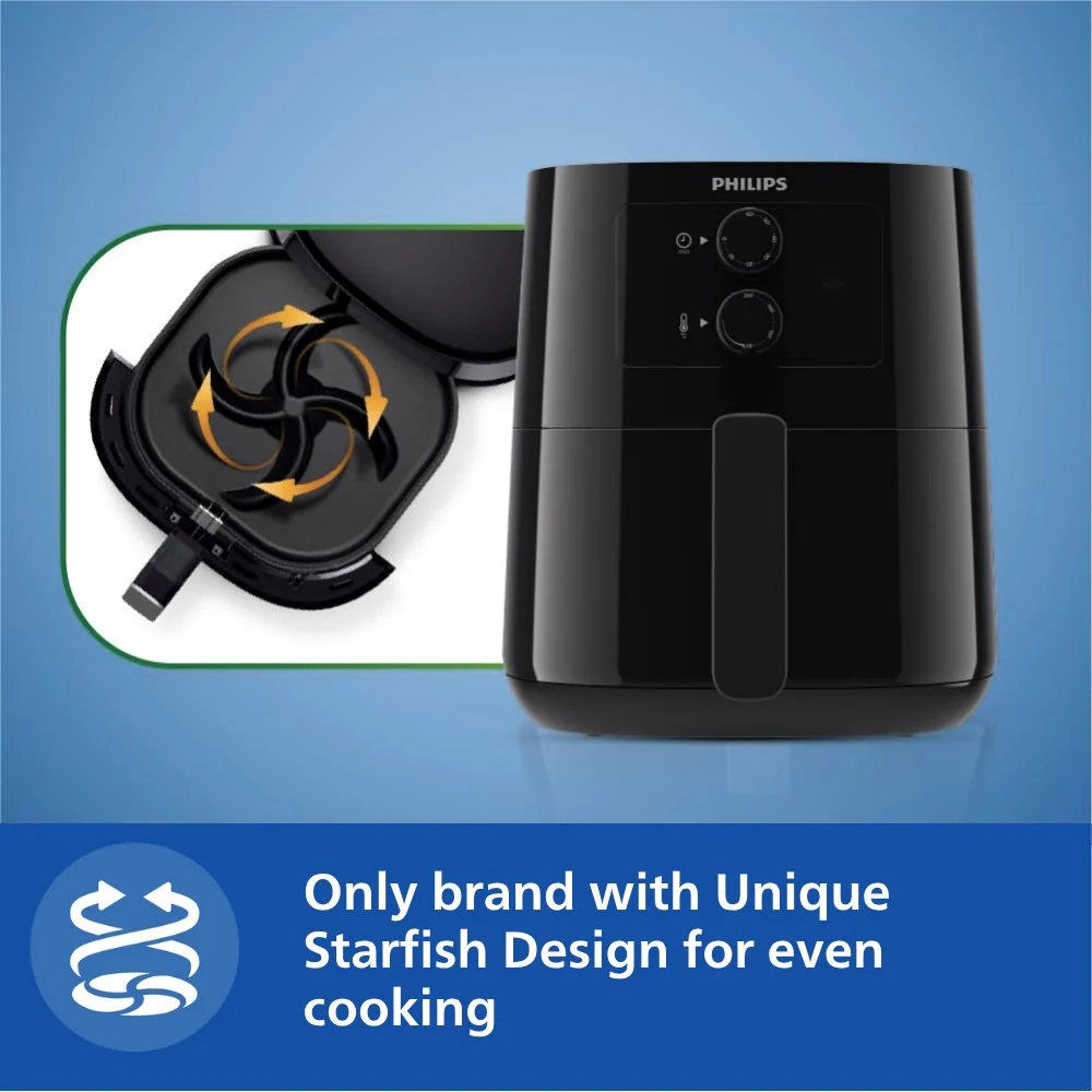 Philips Analog 4.1 Ltr Airfryer with Rapid Air Technology - HD9200/90 - Image 4
