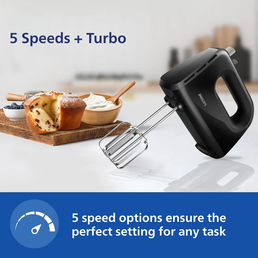 Philips Hand Mixer 300W - HR3705/10 - Image 4