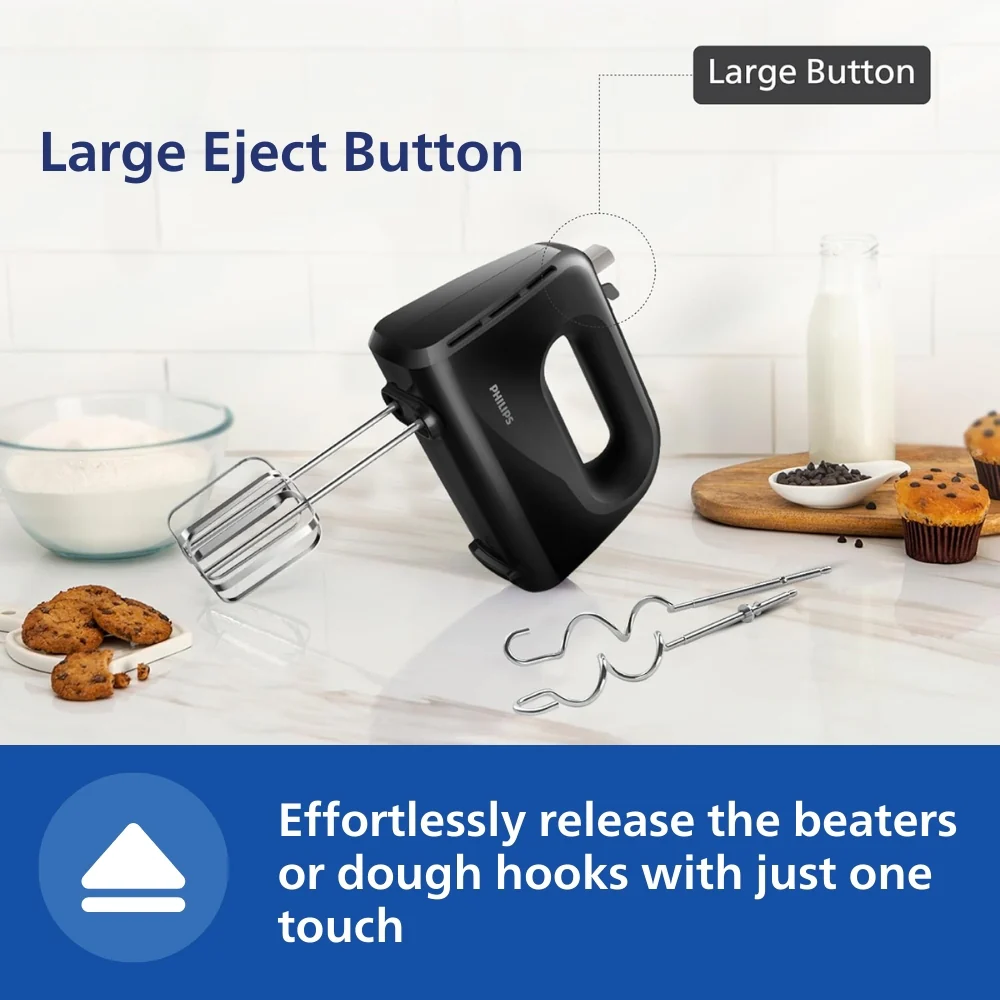 Philips Hand Mixer 300W - HR3705/10 - Image 5