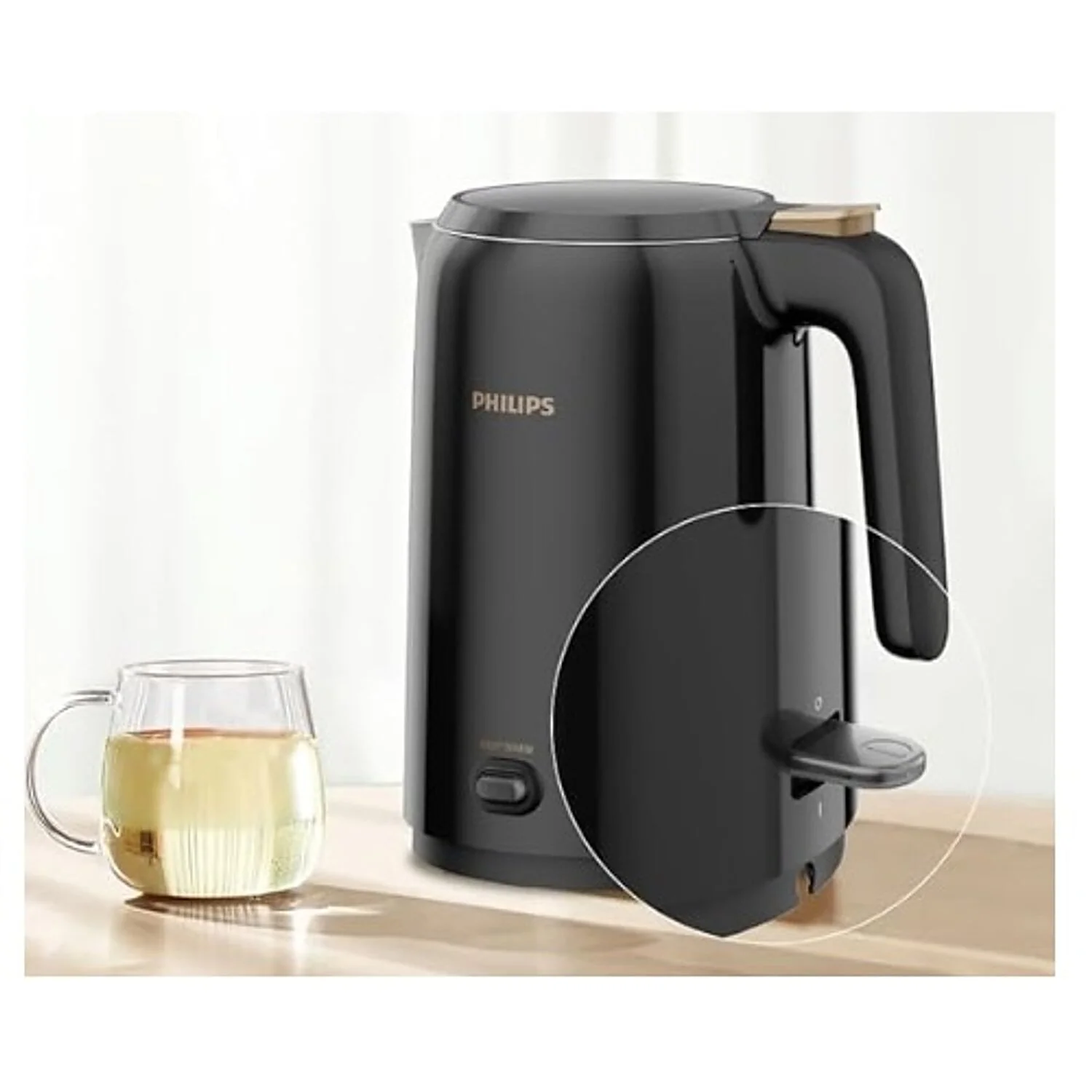 Philips 1.5 litre double walled electric kettle with Keep Warm function - HD9378/80 - EMP - Image 4