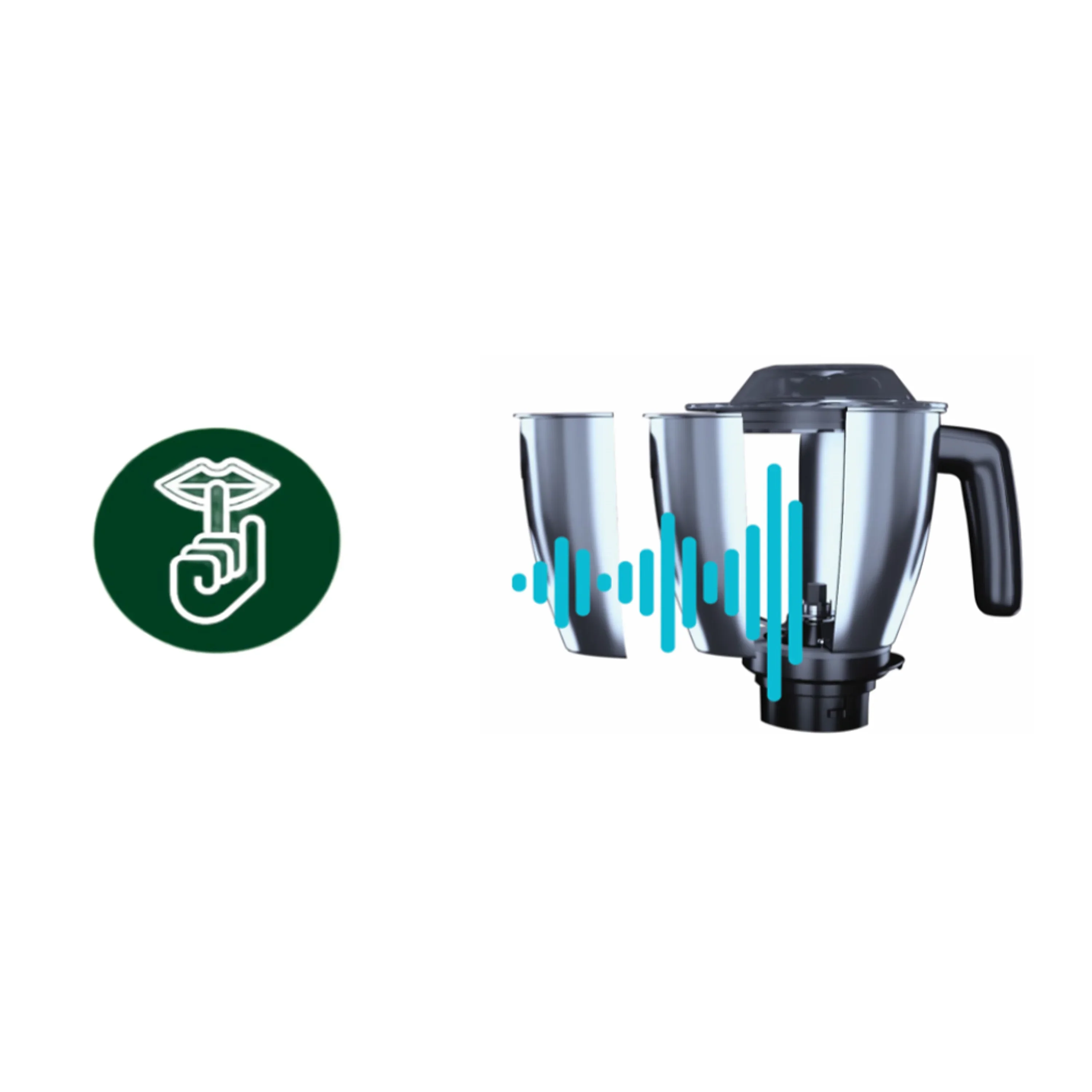 Philips 1000 Watt 4 Jars Black Mixer Grinder with 5 Preset Modes - HL7778/00 - EMP - Image 3