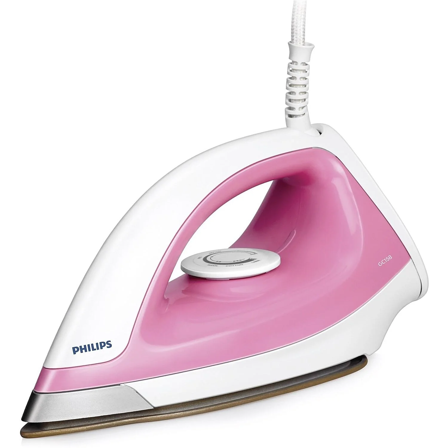 Philips 1100 Watt Dry Iron with Golden Soleplate Coating - GC158/02 - EMP - Image 2