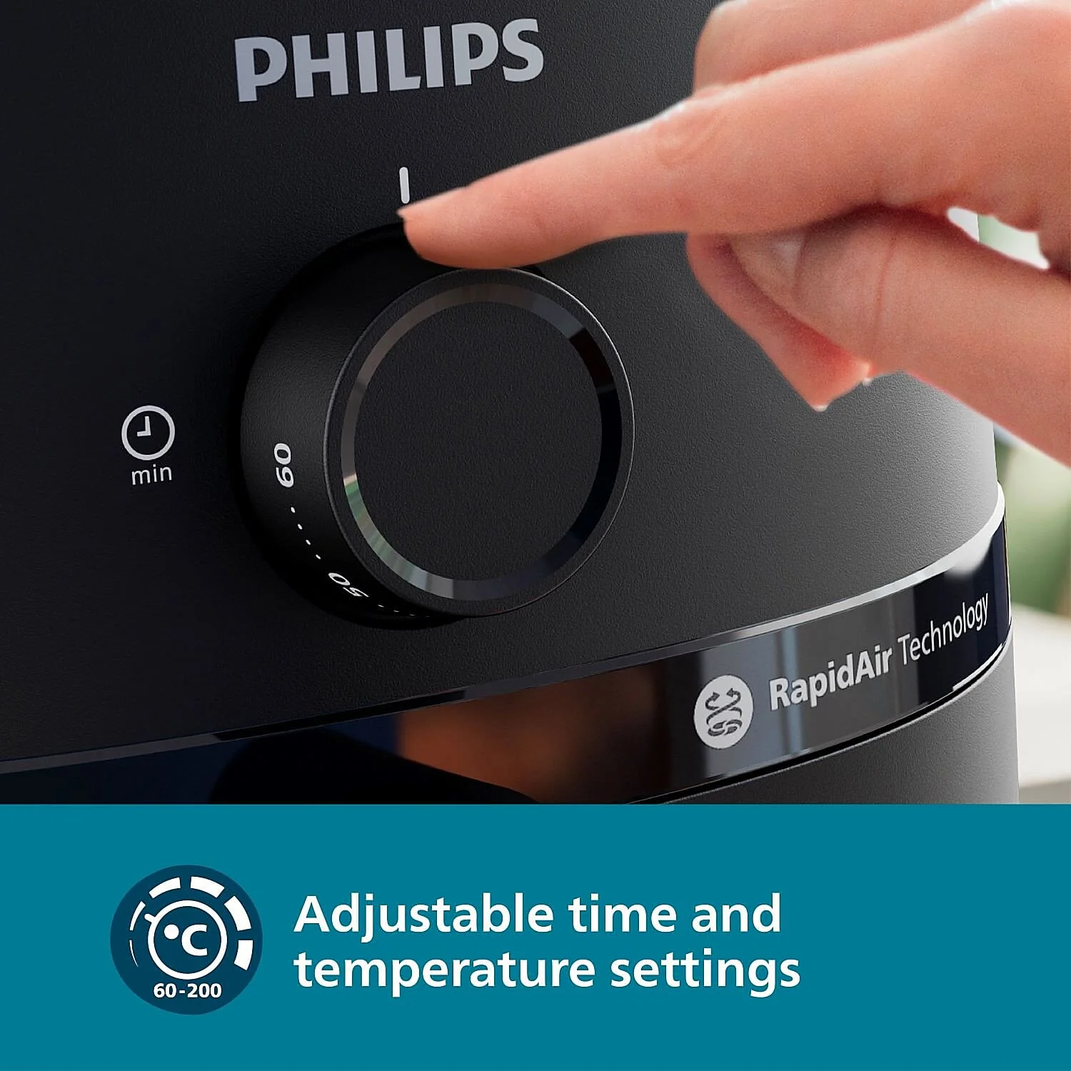 Philips 4.2 Litre Airfryer with Rapid Air Technology - NA120/00 - Emp - Image 8
