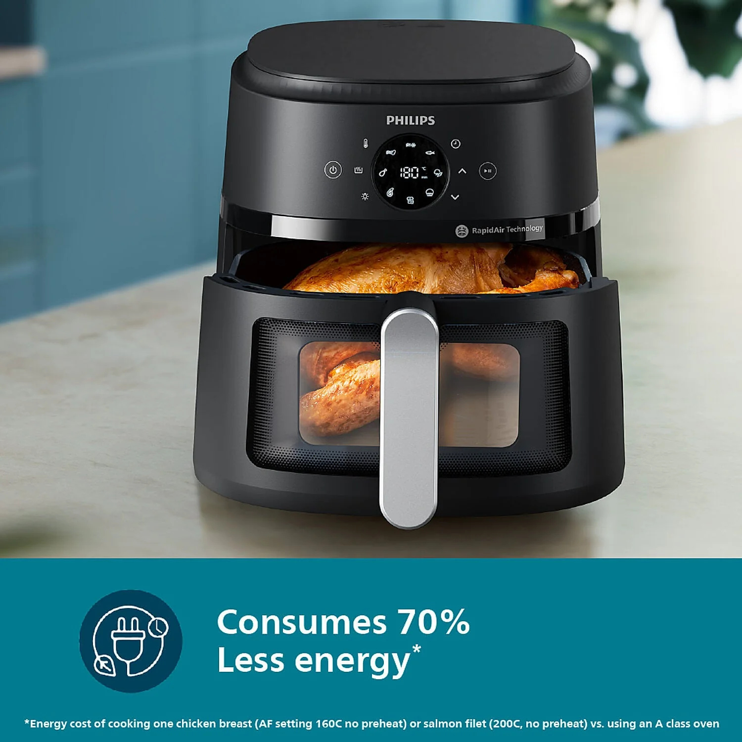 Philips 6.2 Liter Airfryer with Rapid Air Technology and Cooking window - NA231/00 - Emp - Image 5