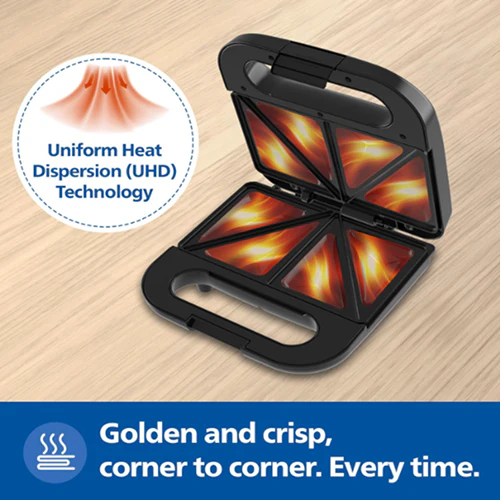 Philips HD3000/80 4-Slice Sandwich Maker  800W UHD Plates - EMP - Image 5