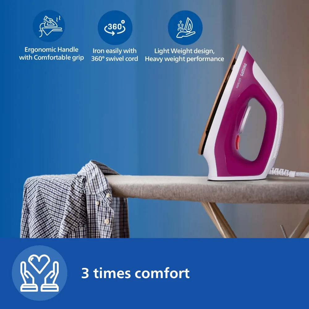 Philips Compact Dry Iron - DST0610/30 - Image 3