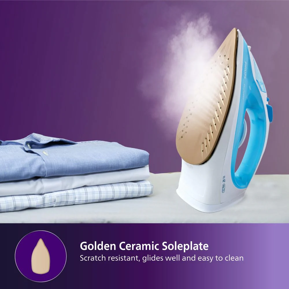 Philips EasySpeed Steam Iron 2000W (Sky Blue) - GC1028/20 - Image 3