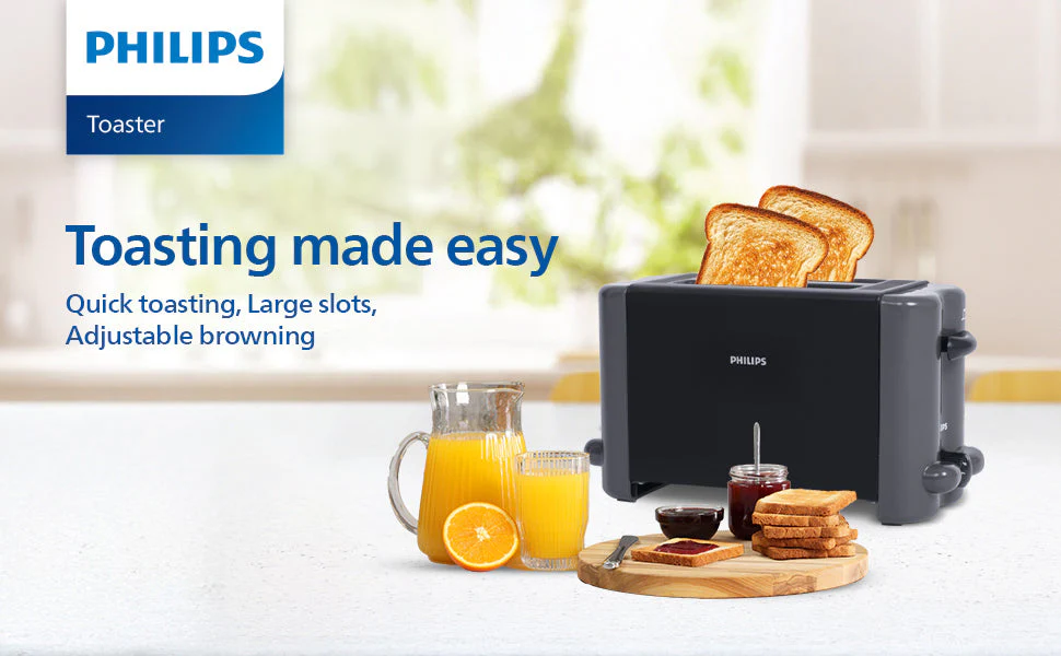 Philips 800W Pop-Up Toaster with 8-Level Browning - HD2512/00 - Image 5