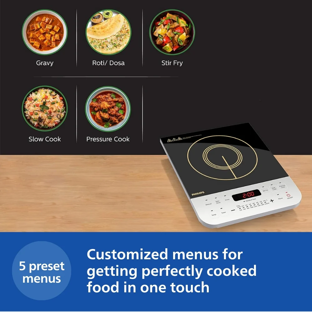 Philips Induction Cooktop with Sensor Touch Control - HD4938/01 - Image 4
