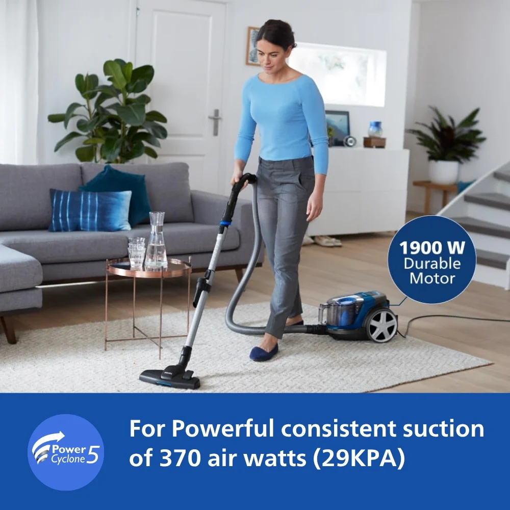 Philips Compact Vacuum Cleaner 1900W - FC9352/01 - Image 4