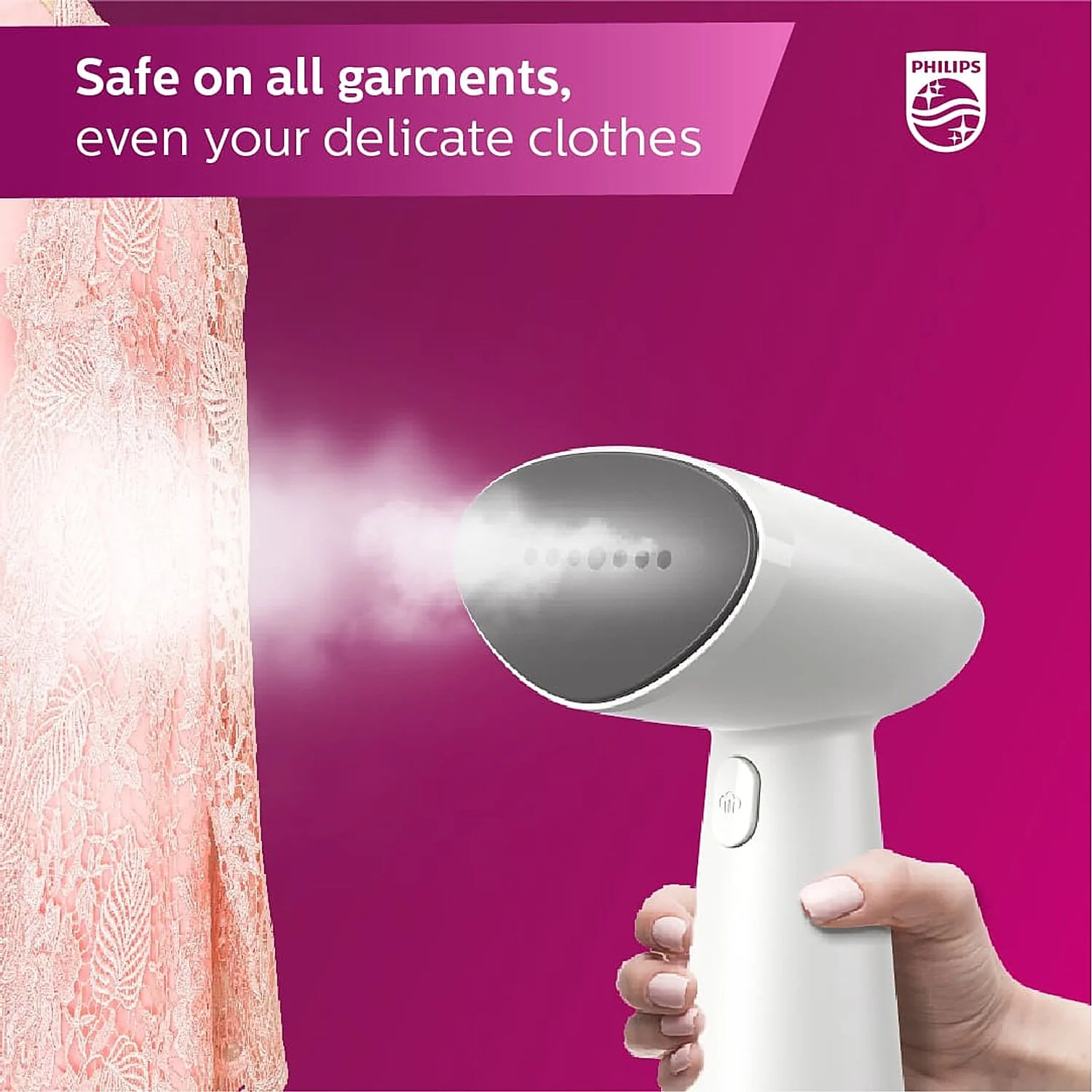 Refurbished Philips 1000 series Compact Handheld Garment Steamer - STH1010/10 - Image 6
