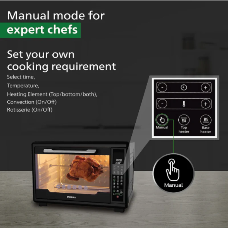 Refurbished Philips Digital Oven Toast Grill 55L with Opti Temp Technology - HD6977/00 - Image 4