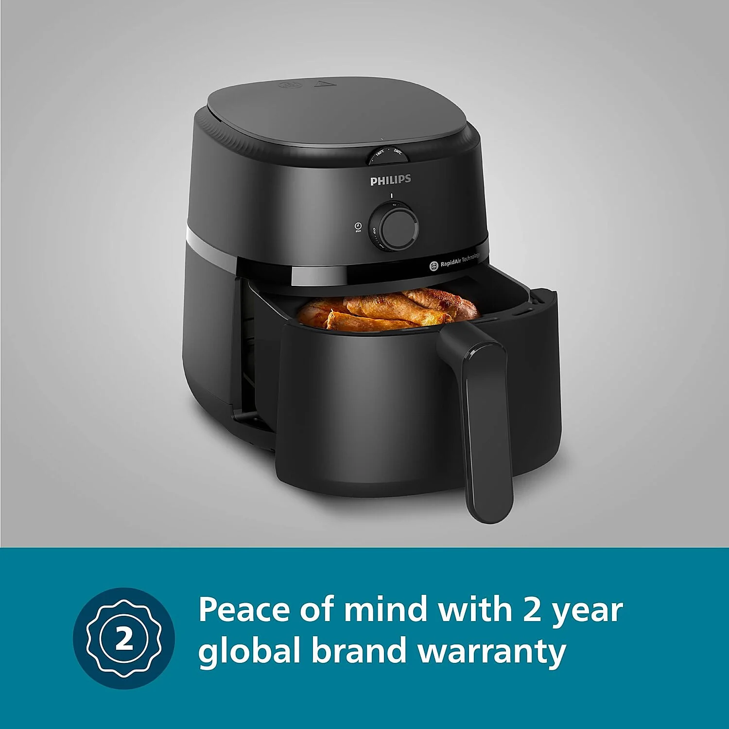 Refurbished Philips 4.2 Litre Airfryer with Rapid Air Technology - NA120/00 - Image 5