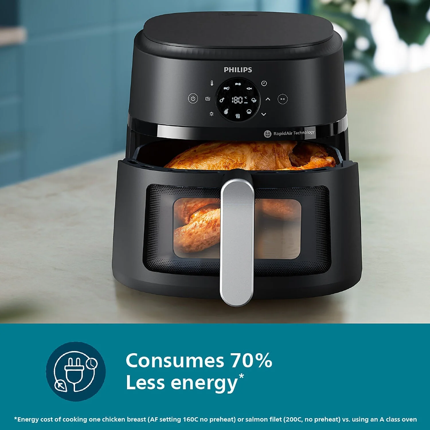 Refurbished Philips 6.2 Liter Airfryer with Rapid Air Technology and Cooking window - NA231/00 - Image 5