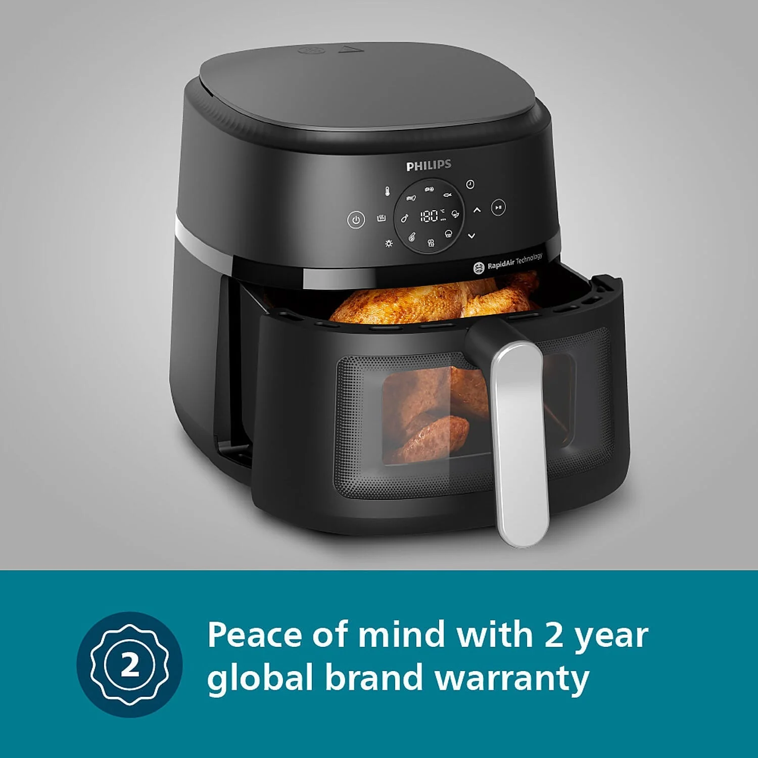 Refurbished Philips 6.2 Liter Airfryer with Rapid Air Technology and Cooking window - NA231/00 - Image 7