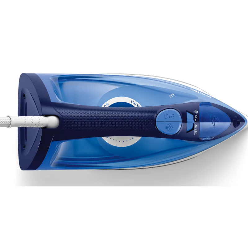 Refurbished Philips EasySpeed Steam iron Ceramic soleplate 2200W Blue - GC2145/20 - Image 2