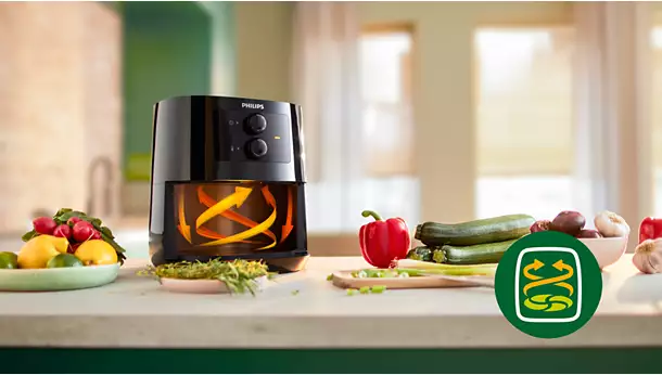 RefurbishedÂ Philips Essential Airfryer 1400W with Rapid Air Technology - HD9200/60 - Image 5