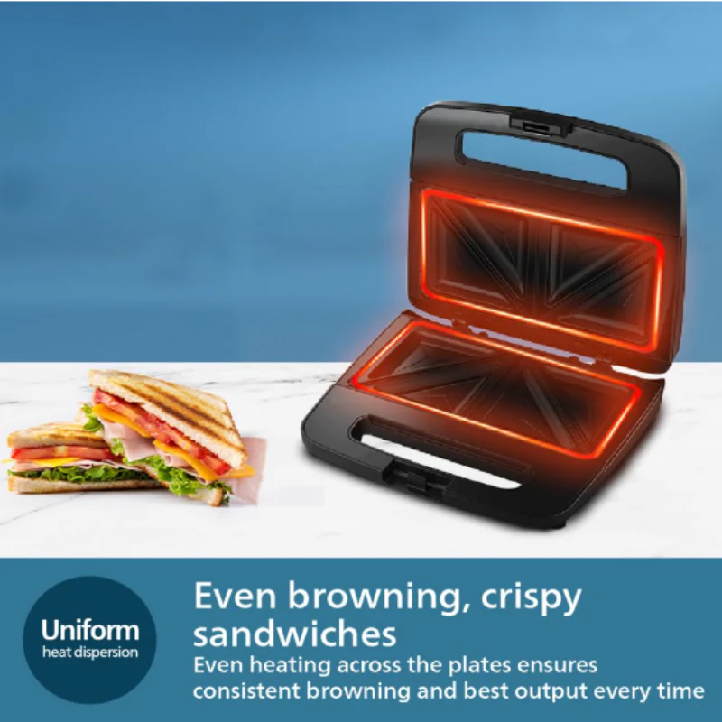 Refurbished Philips Sandwich Maker XL Sized HD2288/00 - Image 4